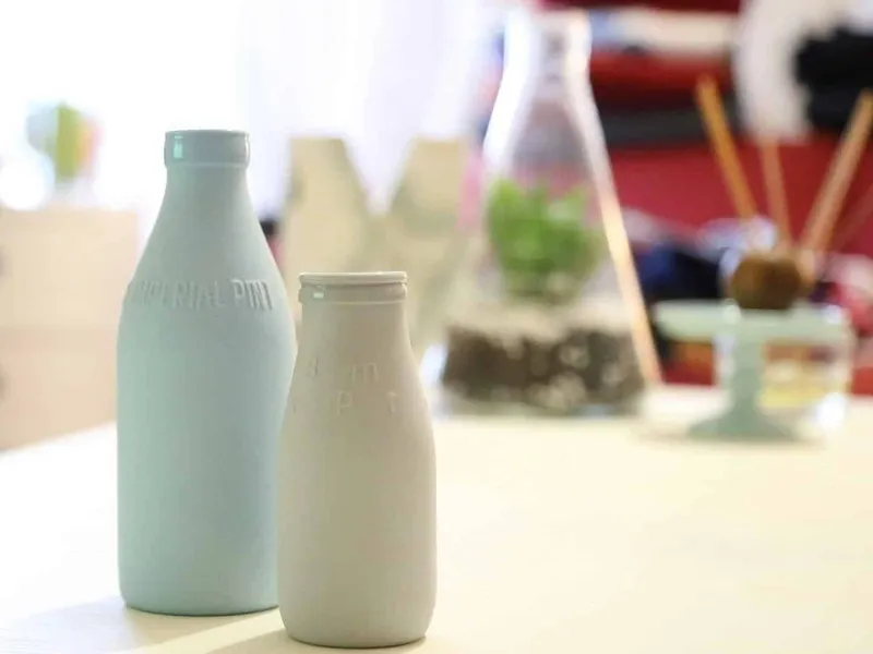 Milk bottles