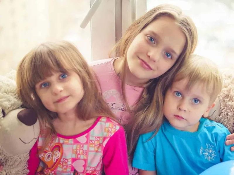 Three children