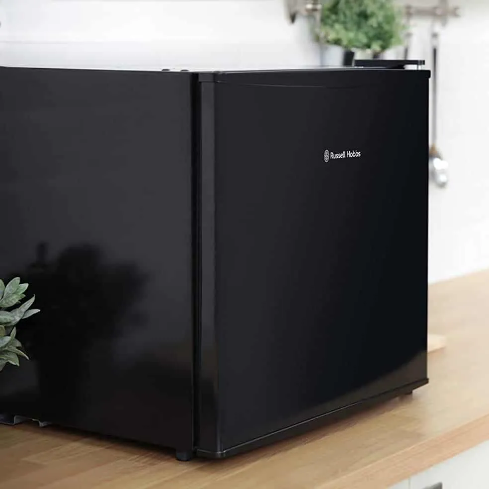 Small black fridge