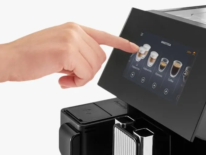 Coffee machine touchscreen
