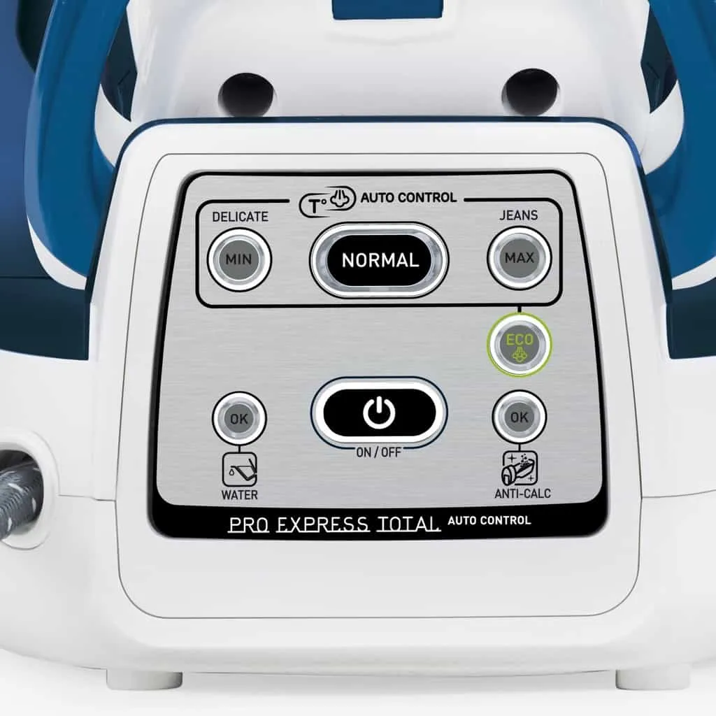 Steam iron controls