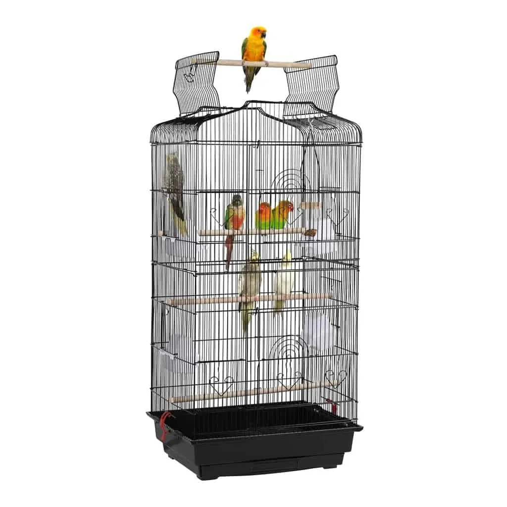 Large birdcage with opening top