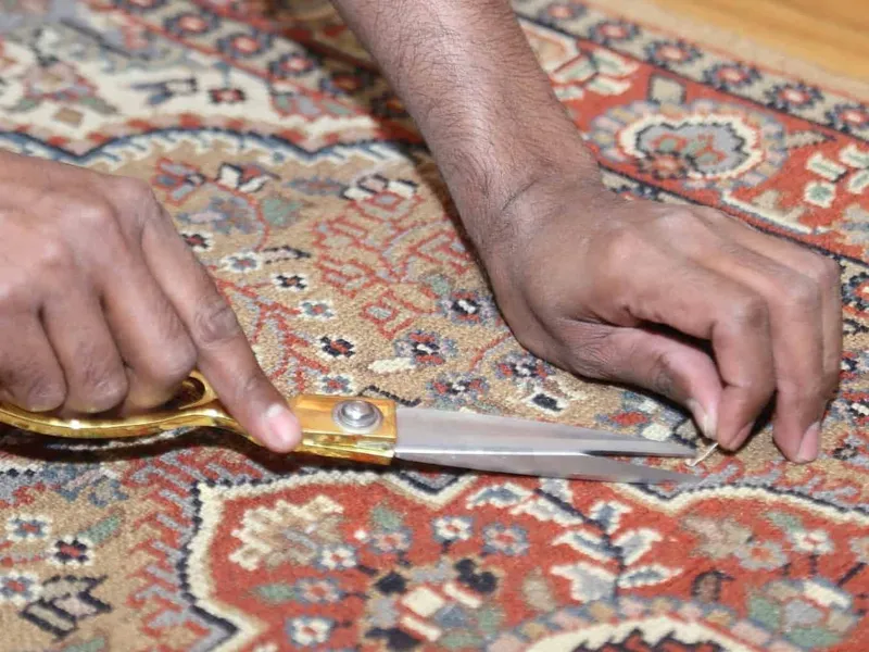 Repairing a damaged carpet