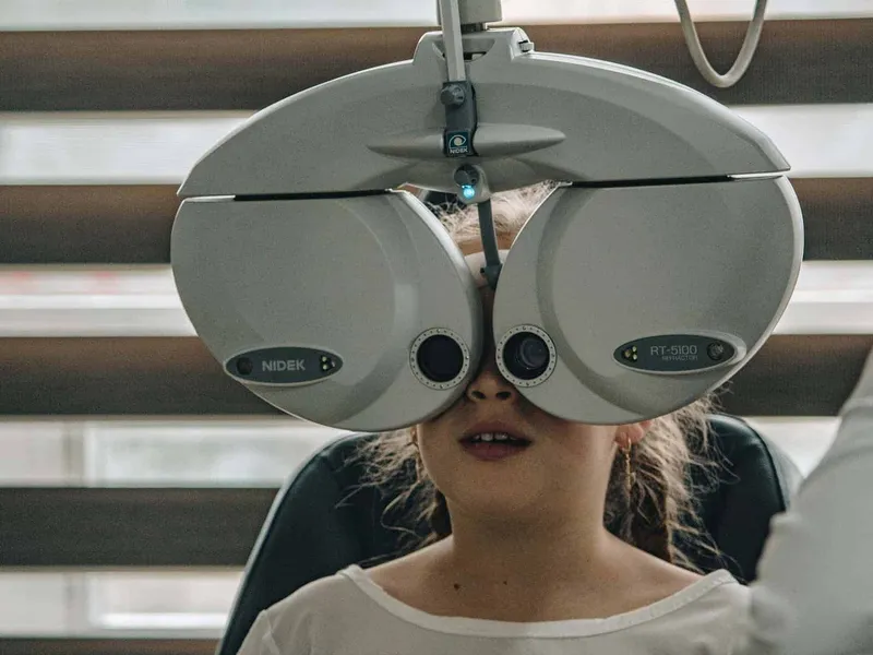 Child's eye examination