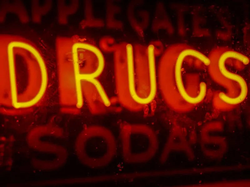 Drugs sign