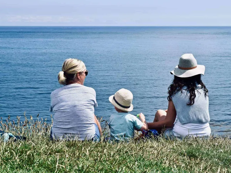 Family taking time-out
