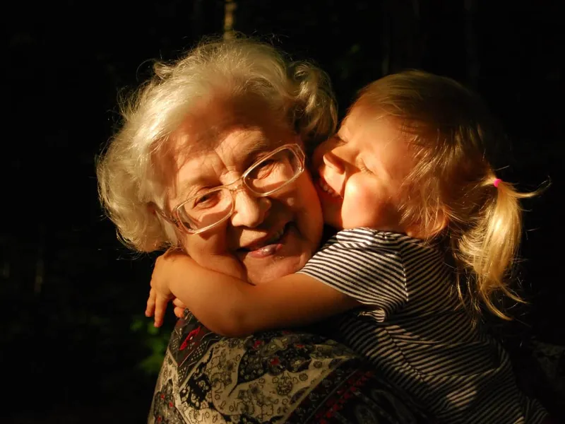 Grandmother with her Granddaughter