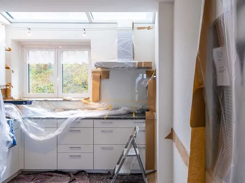 Kitchen renovation work