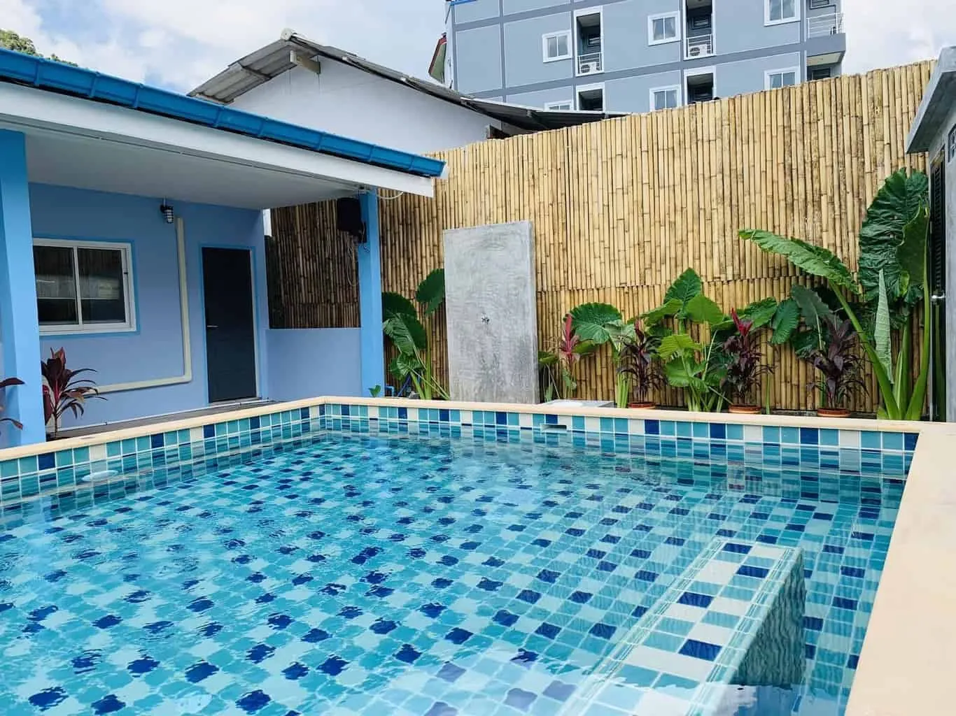 outside swimming pool