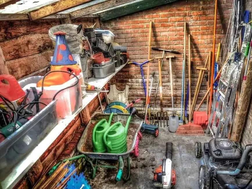 Stuff stored in a shed