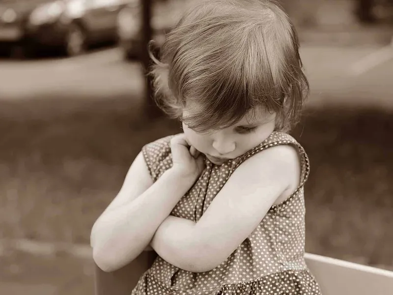 Shy child