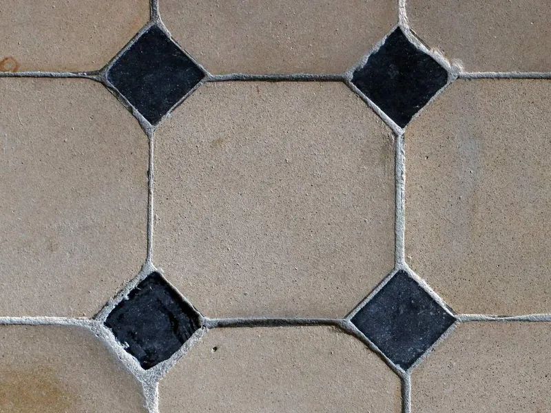 Stone floor tiles